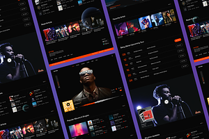 Rhythm - Music Player Landing Page