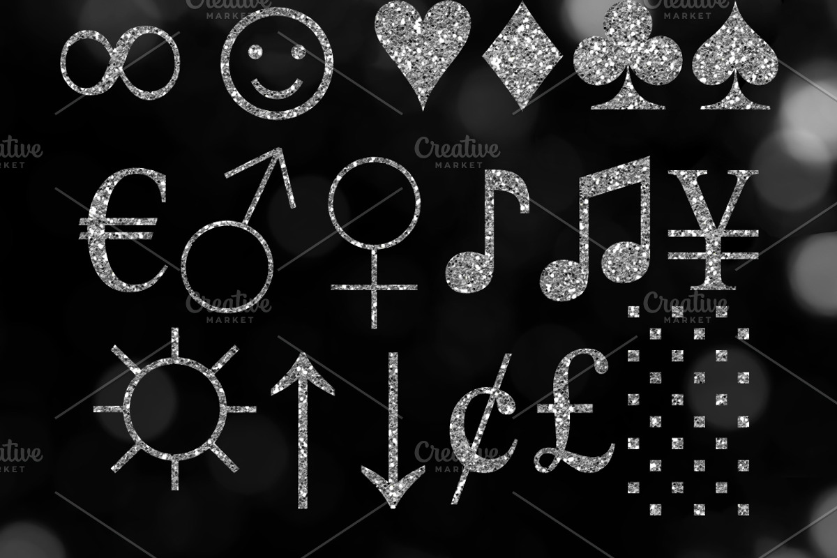 Silver Glitter Alphabet Clip Art, an Object Graphic by Paper Element (Photo 4 of 5)