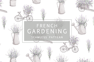 Watercolor Lavender Pattern