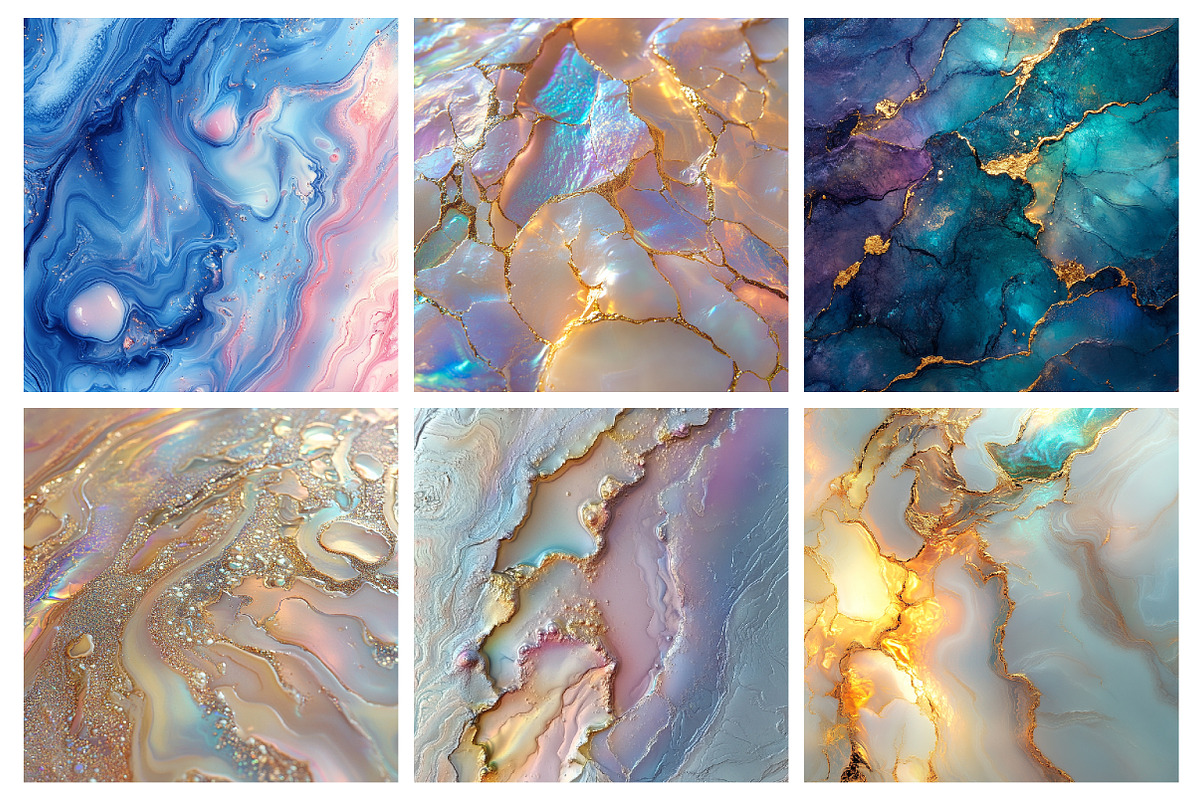Opal textures, a Texture Illustration by RobertsArt (Photo 4 of 7)