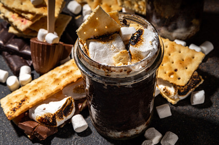 Smores mug cake dessert, a Food & Drink Photo by Rimma