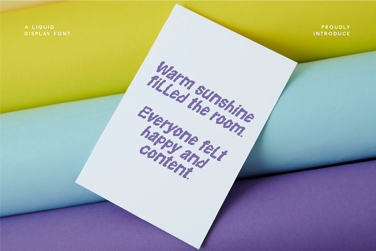 Plumpy Bold - Liquid Display, a Sans Serif Font by Indotype Foundry (Photo 8 of 10)