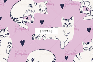 Cute Cat Pattern - Pretty House Cat