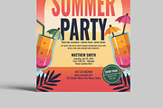 Summer Club Party Flyer Template, a Flyer Template by MightyDesign (Thumbnail 5 of 8)