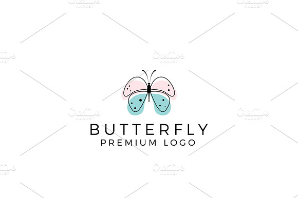 Simple Beauty Butterfly Logo Design preview 2