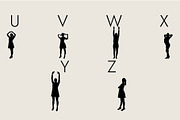 People Silhouettes Dingbats Font, a Symbol Font by Minimalartstudio (Thumbnail 3 of 8)