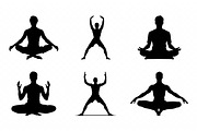 Man Doing Yoga SVG Silhouette Bundle, a Healthcare Illustration by Gfx Expert Team (Thumbnail 3 of 3)