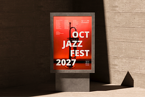 Bold Colorful Event Poster Template, a Poster Template by LePosey Studio