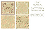 Silk Scarf Leaf Mosaic, a Pattern Graphic by Natalia0307 (Thumbnail 2 of 9)