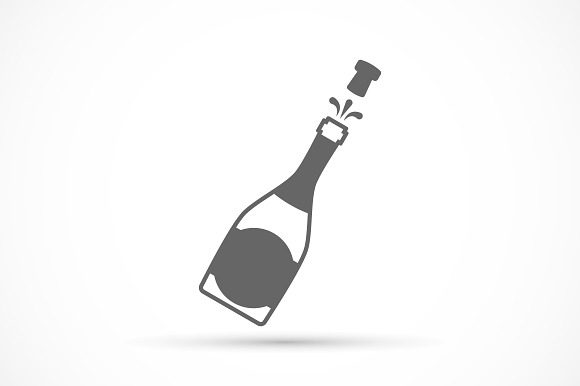 Champagne Bottle Icon
