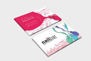 Nail Salon Business Card Template