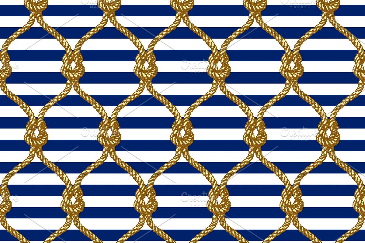 Seamless Nautical Patterns, a Pattern Graphic by Greeek (Photo 7 of 8)