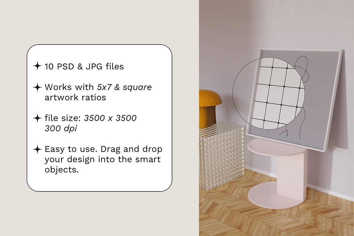 KARMELITA Frame Mockup Bundle, a Print Template by Bonumo (Photo 2 of 10)
