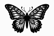 Flying Butterfly Vector Silhouette, an Illustration by Amazin_art (Thumbnail 7 of 21)