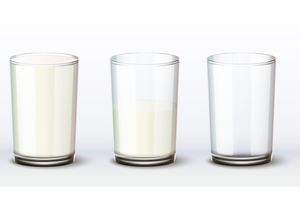 Realistic glass beaker with, a Food Illustration by Vectorbuum
