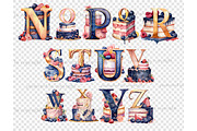 Birthday Cake Alphabet, a Decorative Illustration by GlamArtZhanna (Thumbnail 5 of 5)