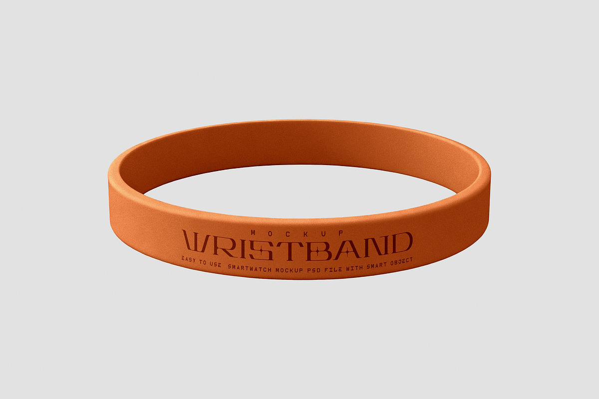 Silicone Wristband Mockup, a Product Mockup by Design Squad (Photo 2 of 4)
