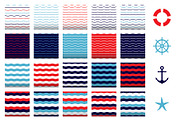 Seamless Nautical Pattern, a Pattern Graphic by The Odd Seed (Thumbnail 9 of 9)