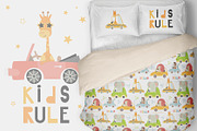 Nursery Art Kids transport, an Animal Illustration by Nursery Art (Thumbnail 6 of 10)