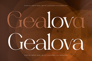 Gealova Modern Serif Font