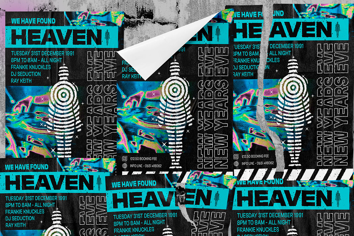 Rave DJ Flyer (We Have Found Heaven), a Flyer Template by SamCarter (Photo 5 of 6)