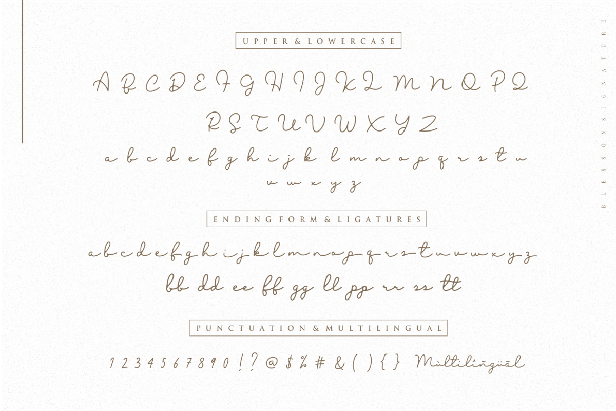 Blesson Signature Font, a Script Font by Sronstudio (Photo 9 of 11)