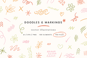 Doodles & Markings Vectors, an Illustration by Emma Webb Studio (Thumbnail 1 of 7)