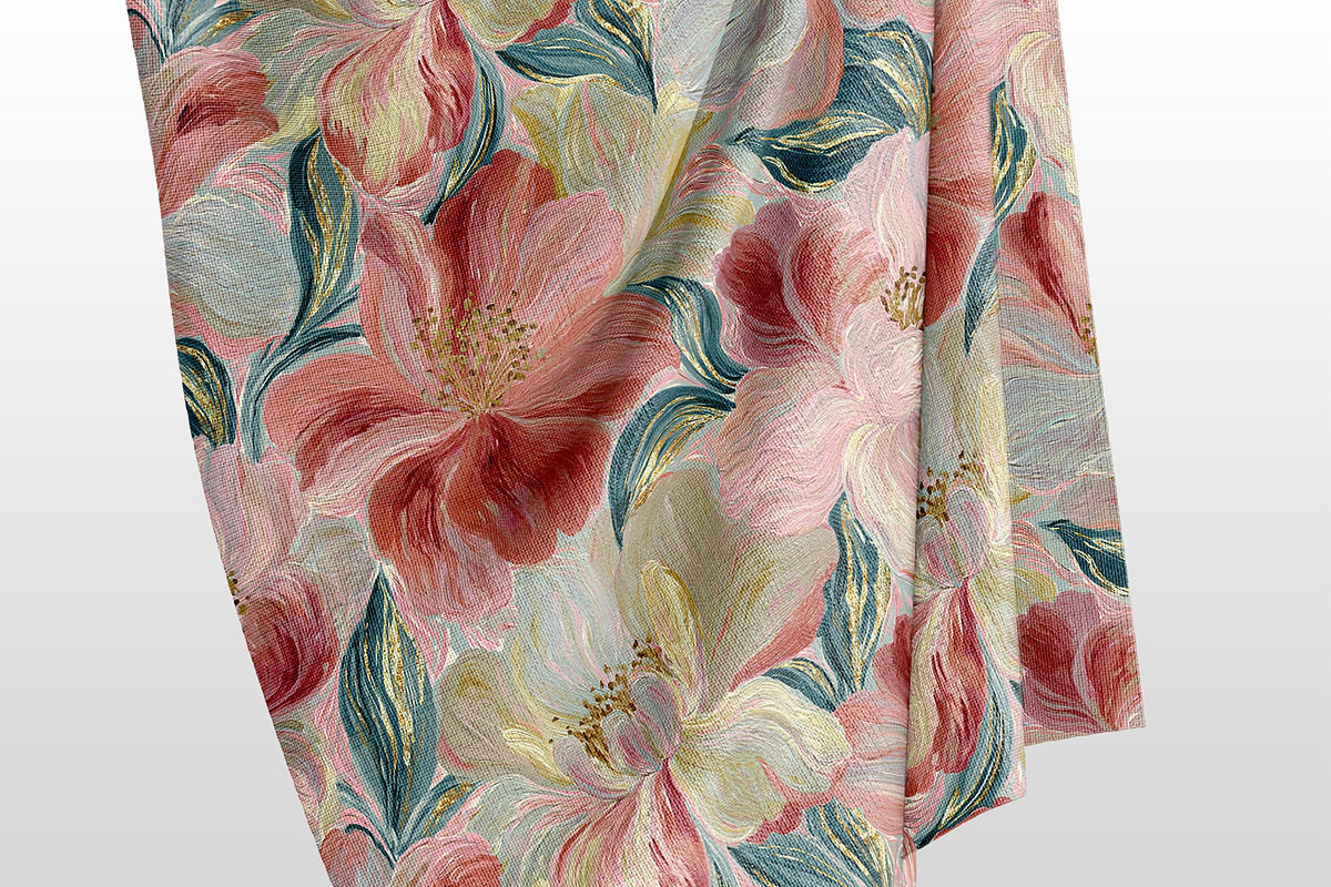 Blush Magnolia Pattern, a Pattern Graphic by saskaratype (Photo 4 of 5)