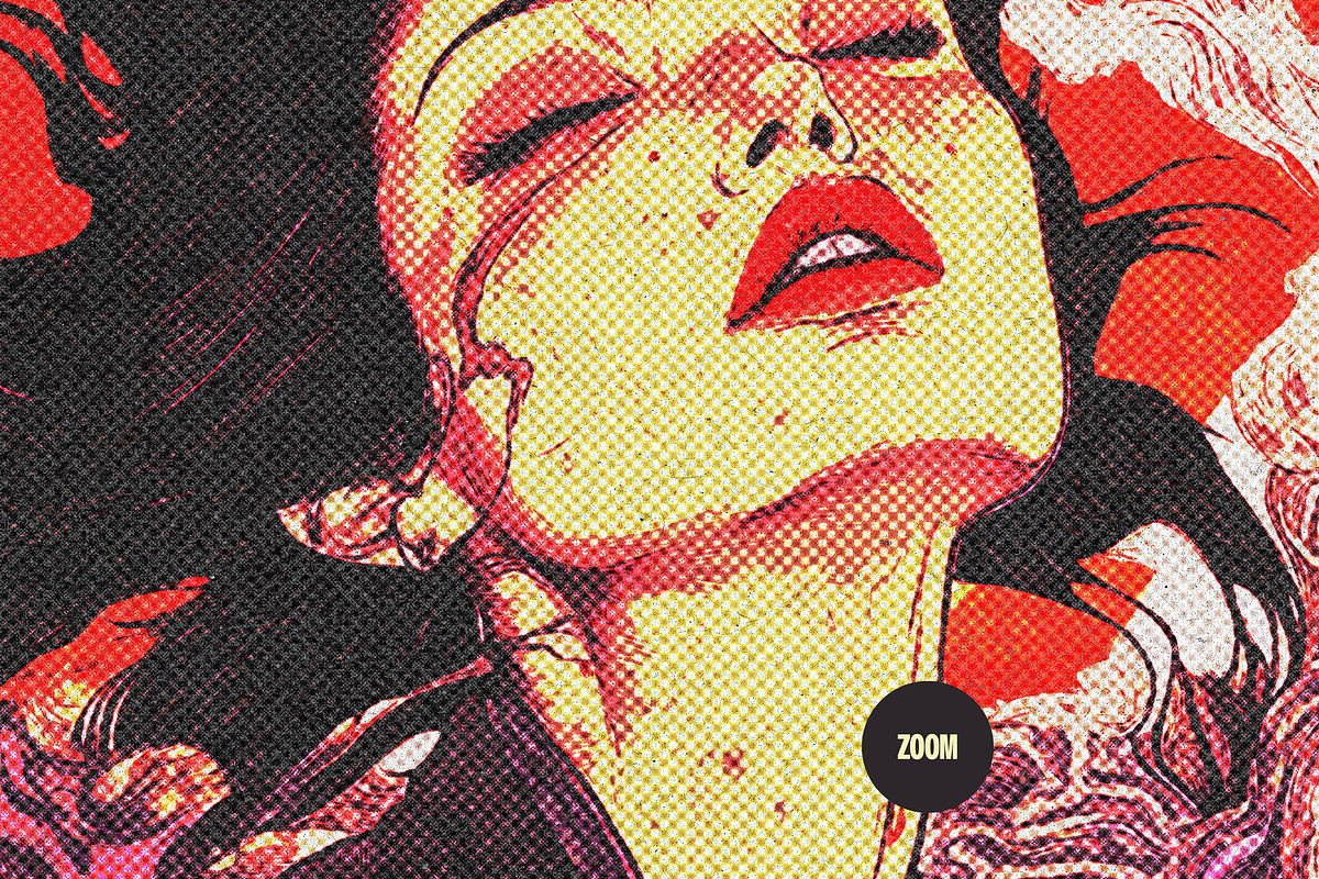 Comic Printing Poster Effect, a Layer Style Add-On by Design Squad