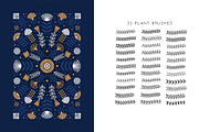 Art Deco Floral Procreate Brushes, a Brush Add-On by Pencil Twist (Thumbnail 2 of 10)