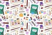 Art tools, supplies seamless pattern, a Pattern Graphic by Good Studio (Thumbnail 3 of 15)