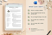 Professional Resume CV Template Word, a Resume Template by GResume (Thumbnail 5 of 9)