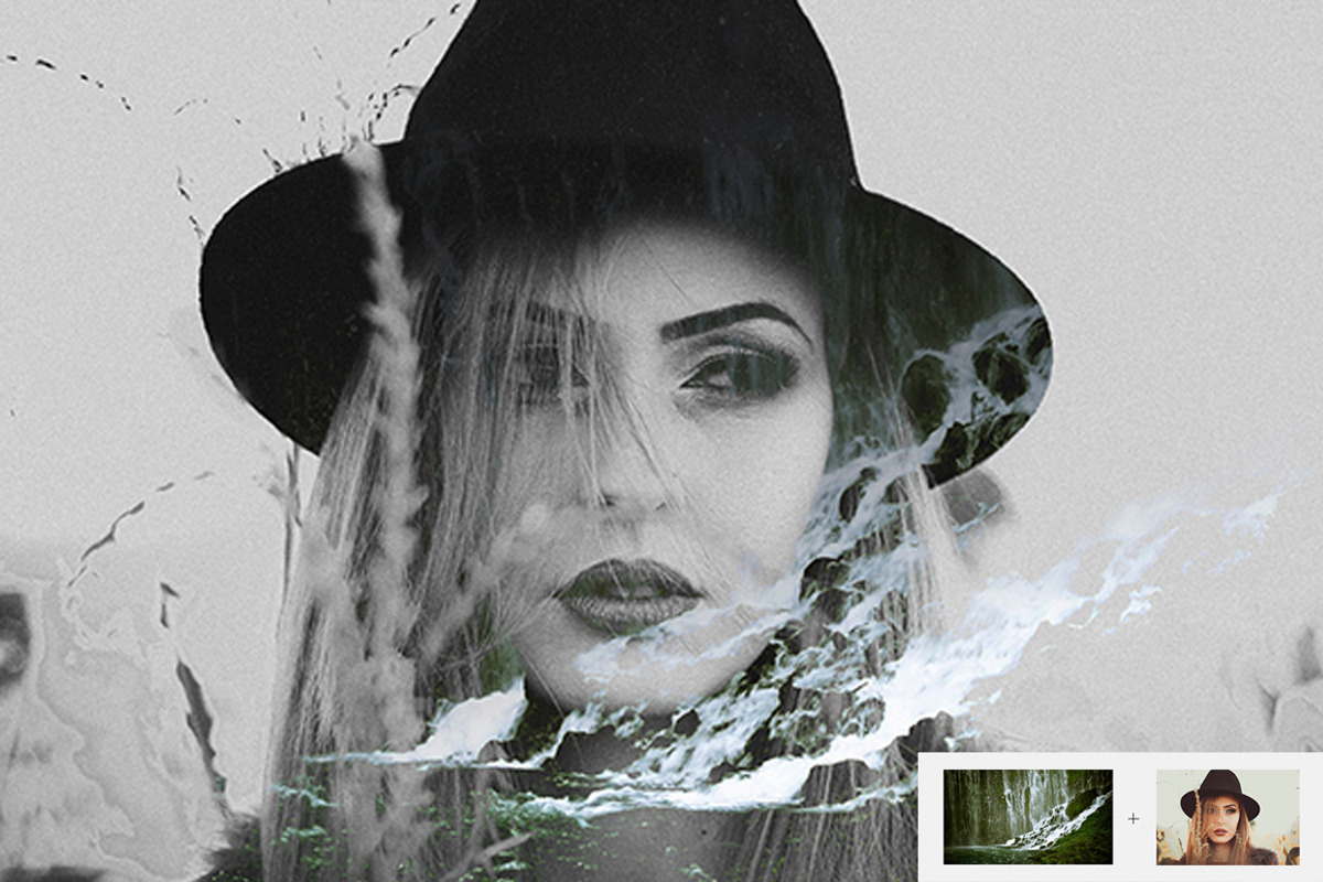 Double Exposure Template, a Brushes & More by lawless graphic (Photo 5 of 8)
