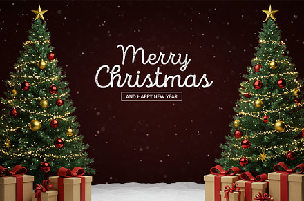Template Merry Christmas & New Year preview 2