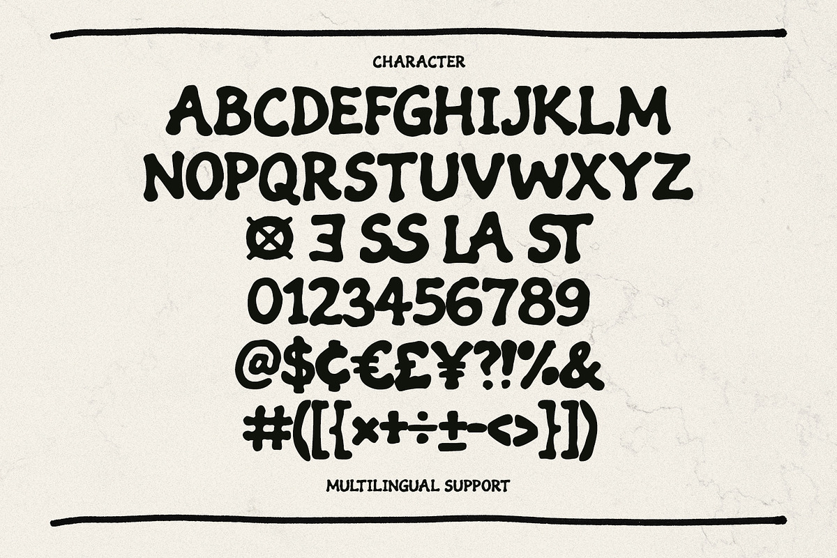 Biswom Playful Psychedelic Display, a Handwritten Font by Maulana Creative (Photo 3 of 6)