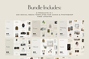 BUNDLE Instagram Templates Canva PS, a Social Media Template by Love Radiation Studio (Thumbnail 2 of 13)