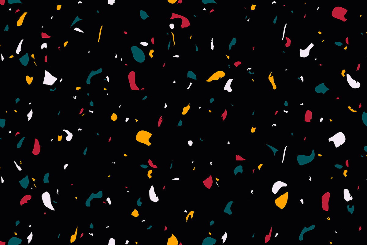 Dark Terrazzo Seamless Pattern, a Pattern Graphic by Krolja (Photo 4 of 5)