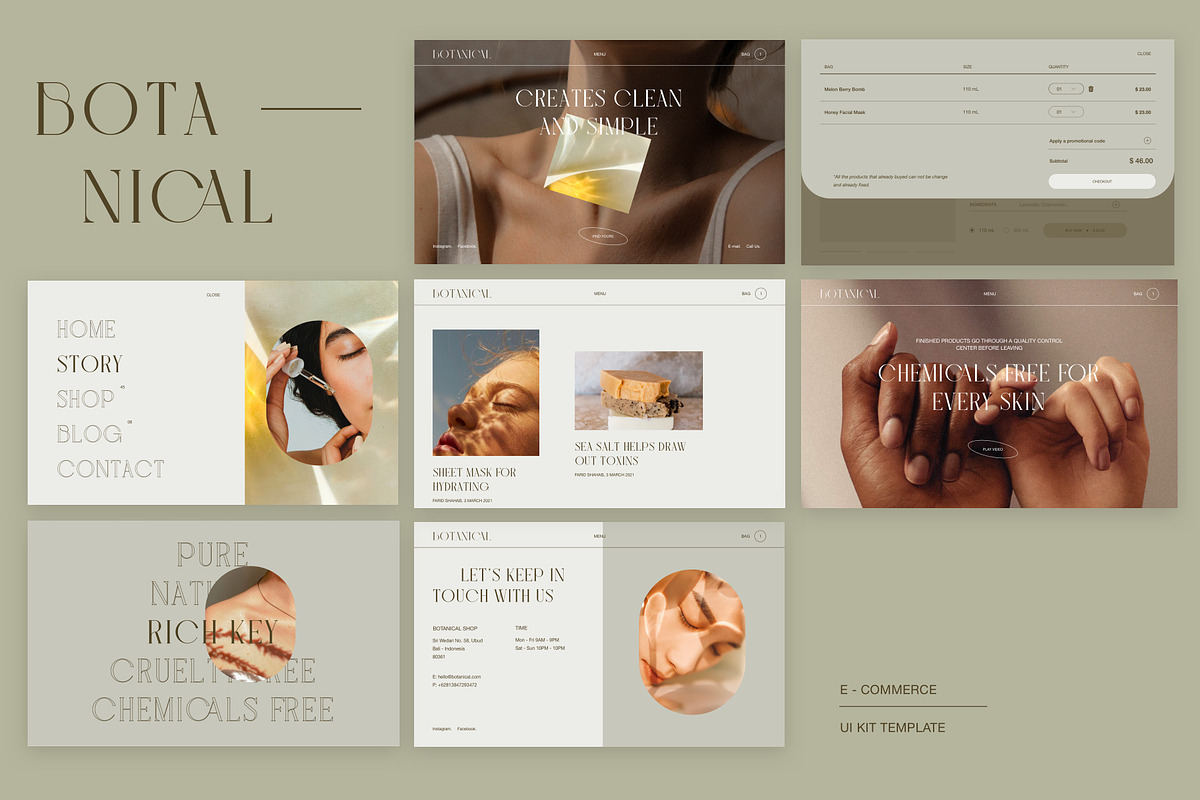 Botanical | E-commerce Template, a Landing Page Template by Skolastika Phoebe (Photo 3 of 7)