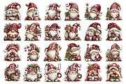 Whimsical Christmas Gnomes Clipart, a Seasonal Illustration by Nicolle's Colorful Art (Thumbnail 2 of 4)