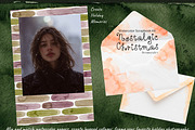Christmas Watercolor Scrapbook Kit, a Background Graphic by DreamoraArt (Thumbnail 6 of 6)