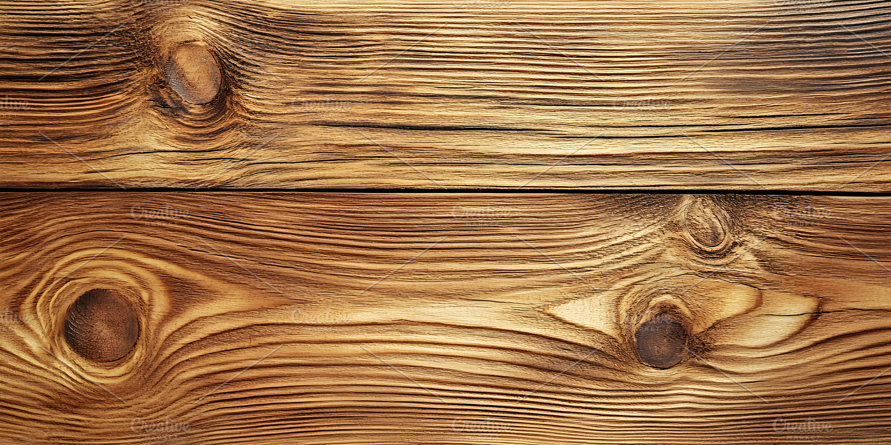 Rustic Wooden Planks with Natural Knots and Rich Wood Grain, a Background Photo by Photostock