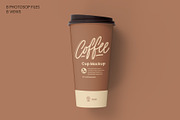 Coffee Cup Mockup - 8 views, a Cups & Container Mockup by Illusiongraphic (Thumbnail 7 of 18)