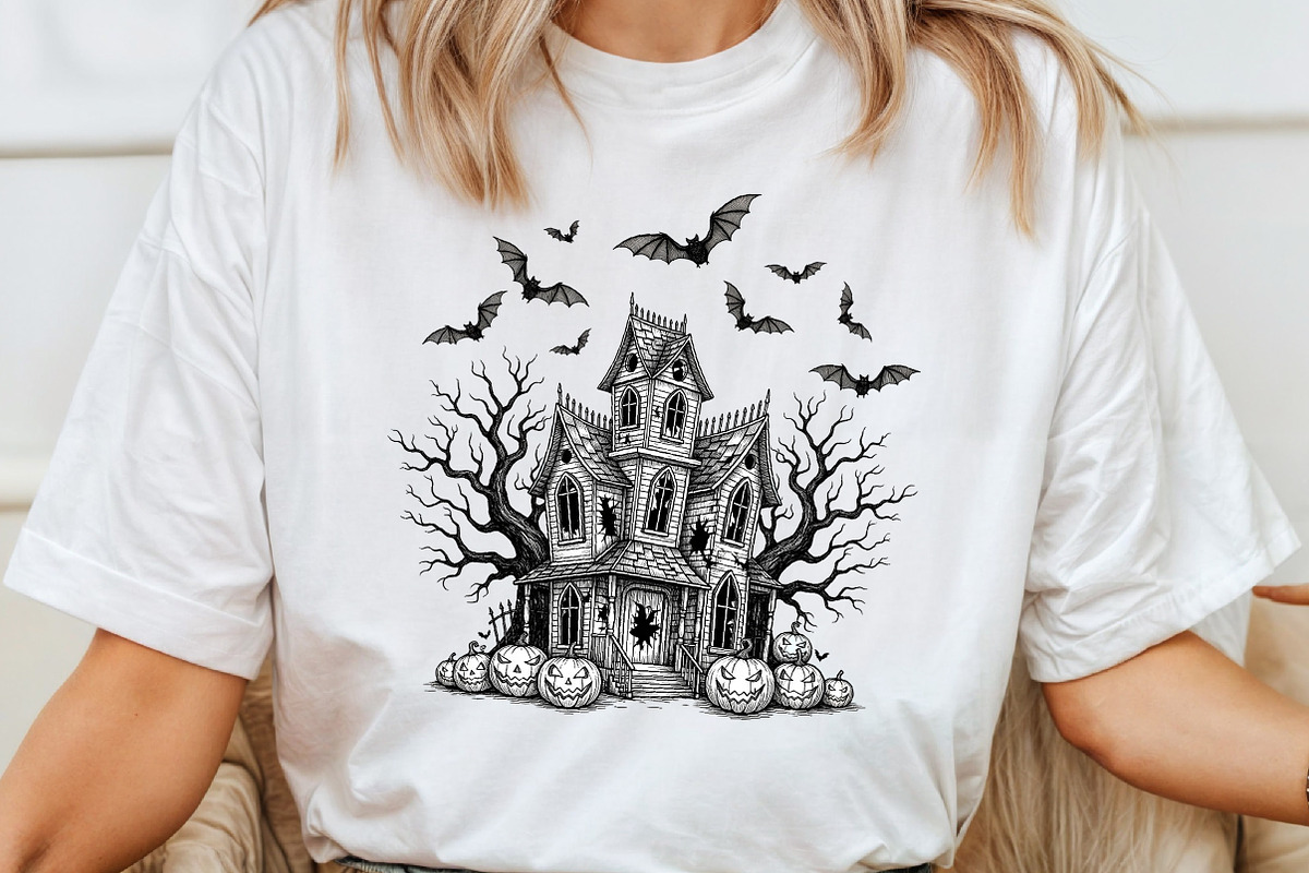 Halloween Gothic Haunted Mansion PNG, an Icon by Craft Nest (Photo 5 of 7)