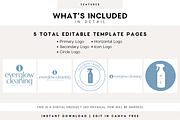 Cleaning Business Logo Kit | Canva, a Branding & Logo Template by BrandhavenStudio (Thumbnail 4 of 8)