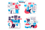 Flat Design Concept Illustrations, a Finance Illustration by alexdndz (Thumbnail 27 of 42)