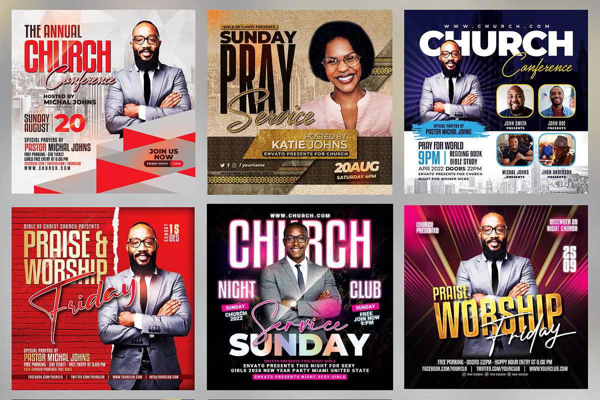 150+ Church Flyers Bundle, a Flyer Template by AfzaalGraphics (Photo 12 of 18)