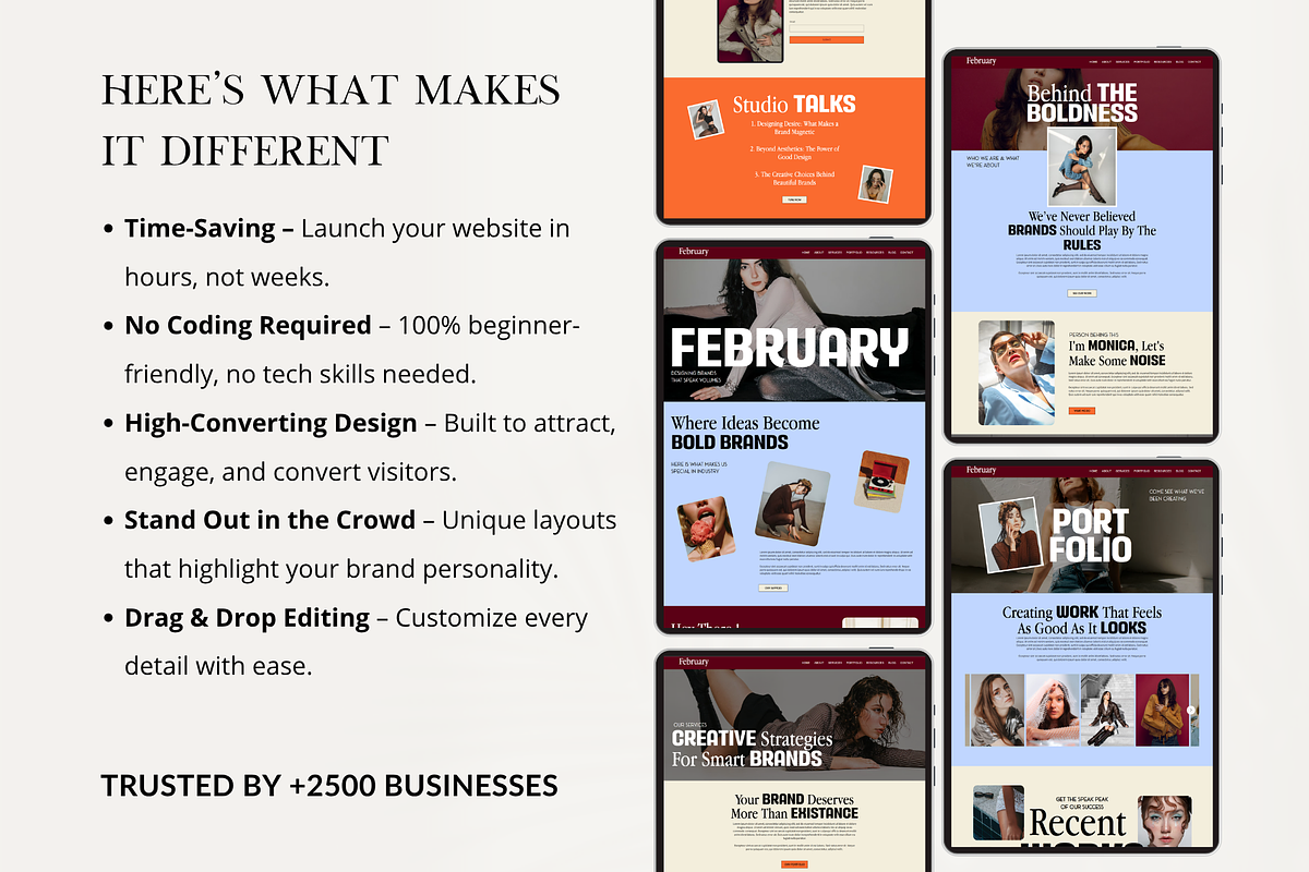 Bold Wix Website for Creative Agency, a Wix Template by AdvertFox (Photo 3 of 10)