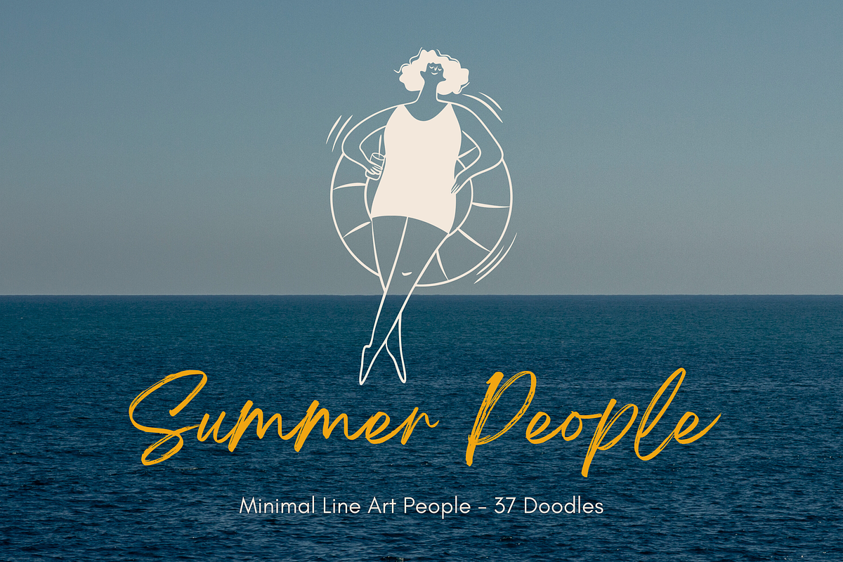 Summer People: Minimal Line Art, a Person Illustration by Veyla (Photo 1 of 11)