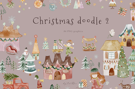 Christmas doodle 2, an Illustration by heyiamalice