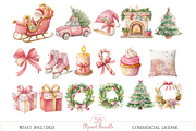 Cute Christmas Clipart Bundle, a Decorative Illustration by MockupWizard (Thumbnail 4 of 6)